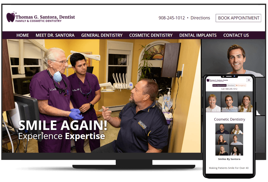 Dental Practice's Website Design