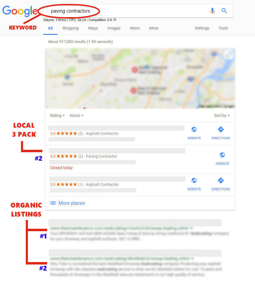 CLICK to READ Our Contractor Client's SEO Results