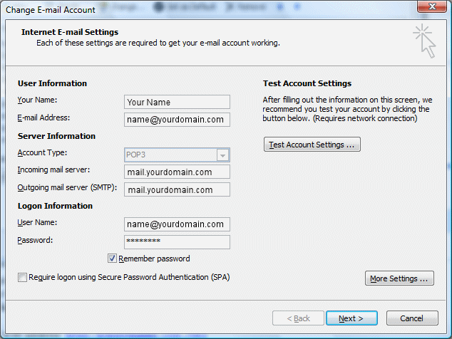 Outlook Setup