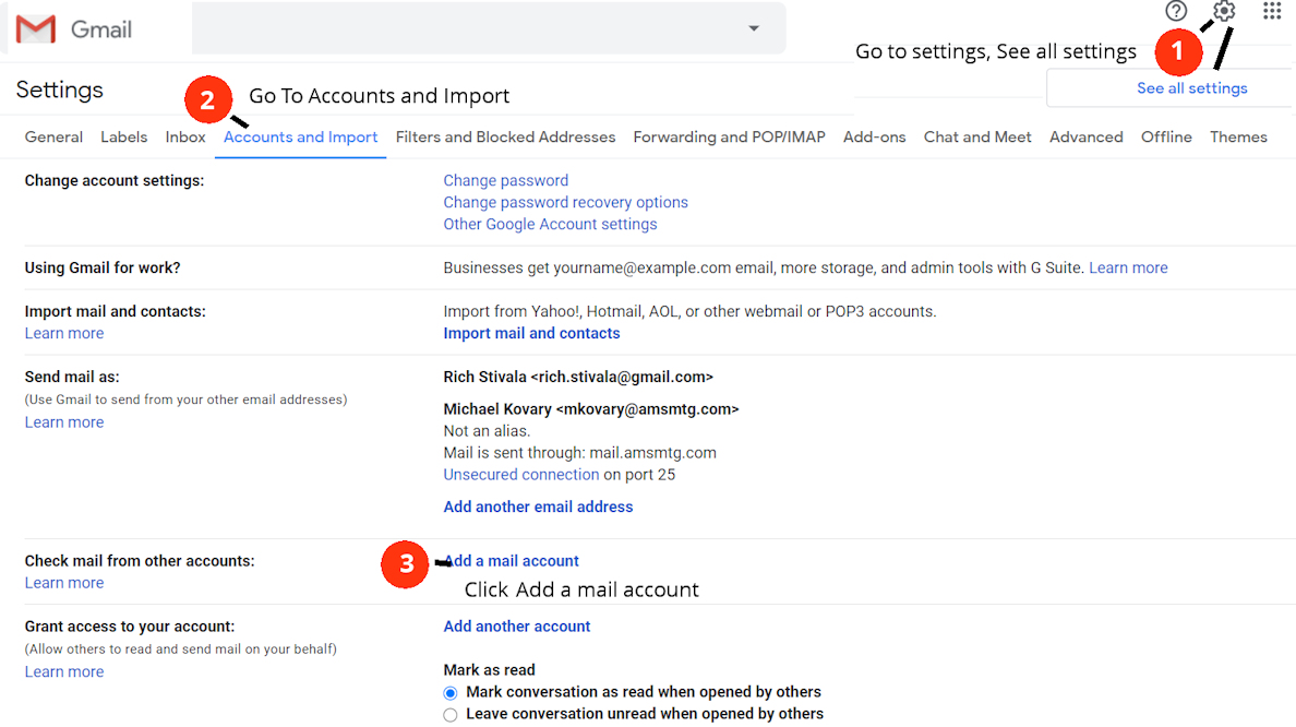 GMail Setup 1