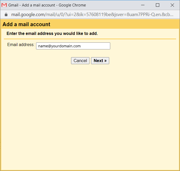 GMail Setup 2