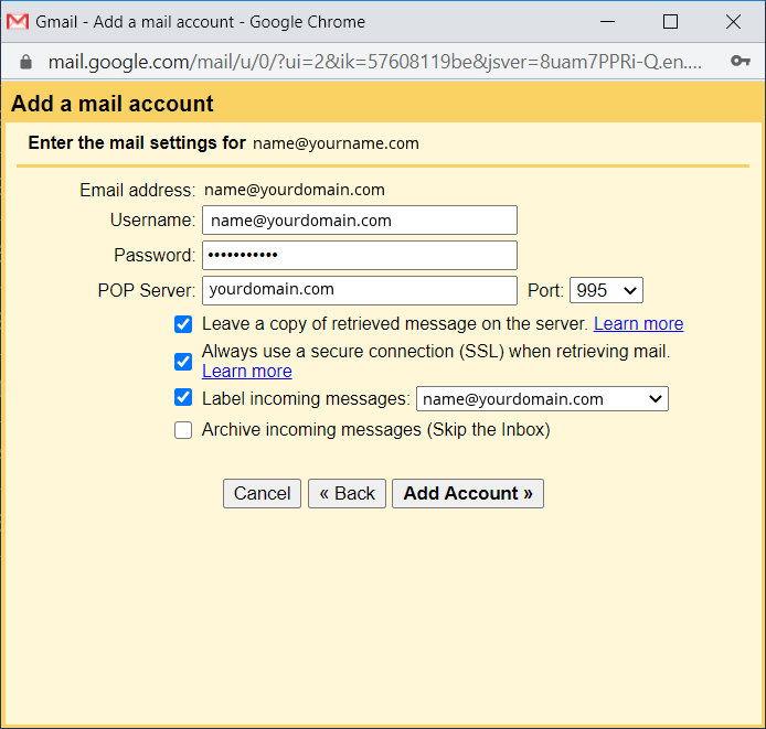 GMail Setup 4