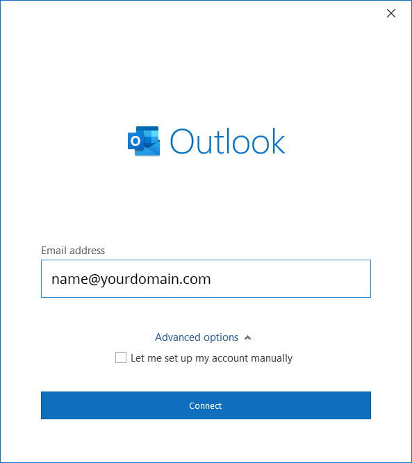 Outlook Setup 1