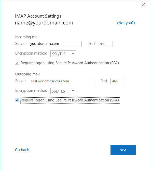 Outlook Setup 3