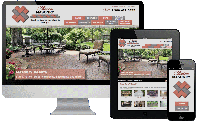 Contractor Website Design Example